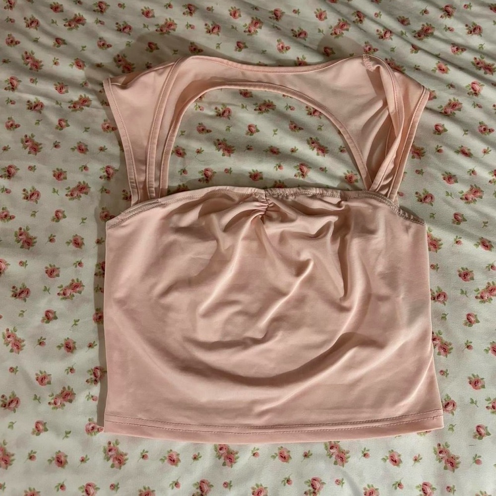 Pink Ruched Blouse - Picture 3 of 4